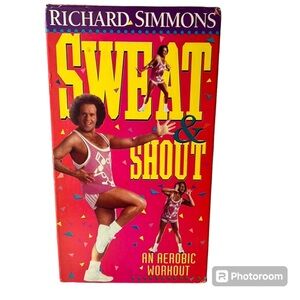 Richard Simmons Sweat & Shout Workout VHS Tape